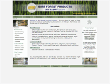 Tablet Screenshot of burtforestproducts.com
